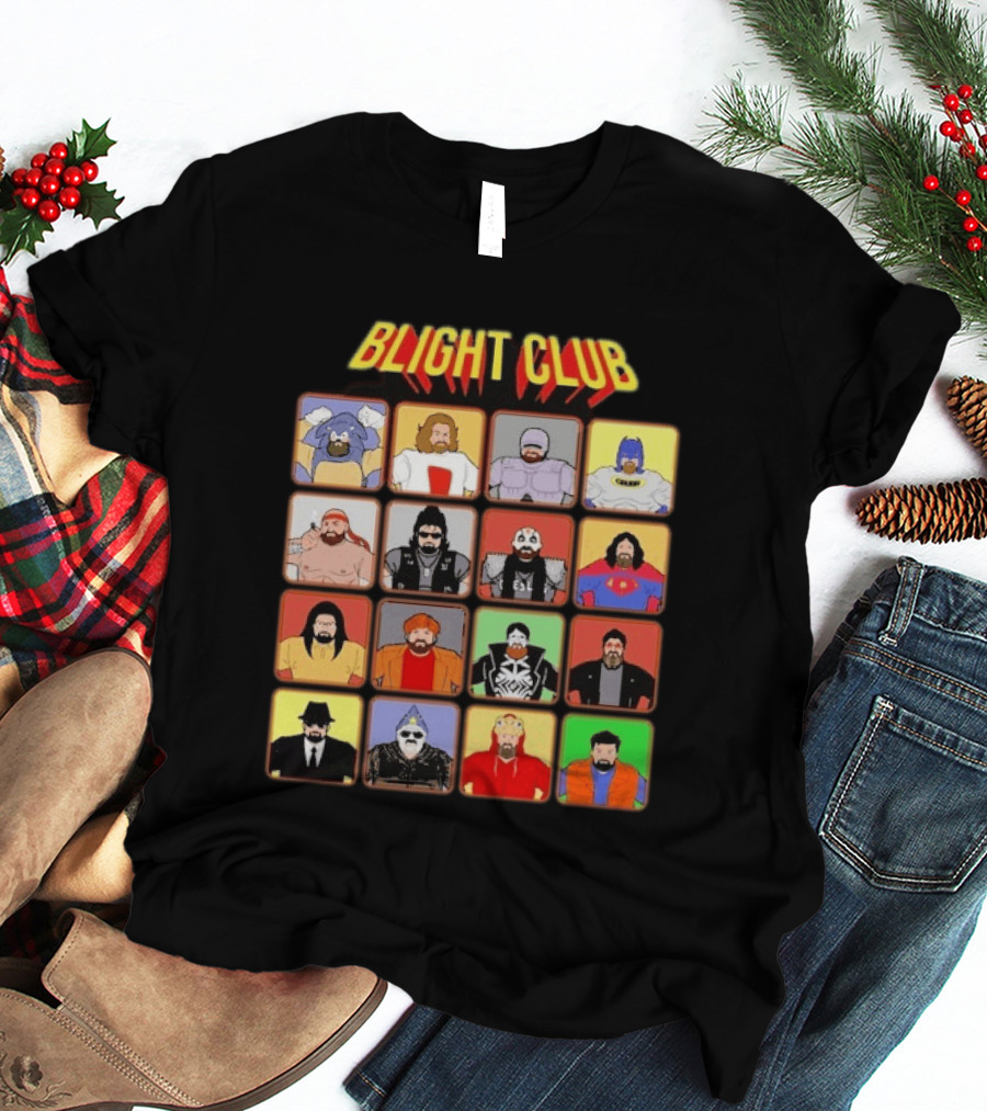 Blight Club Blighty Bunch Iconic Characters Ensemble T-Shirt