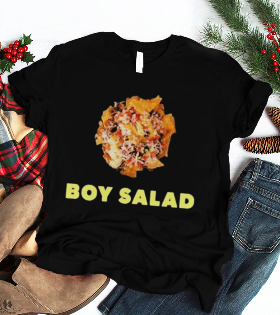 Giant Bomb Boy Salad Colorful Text Nachos T-Shirt