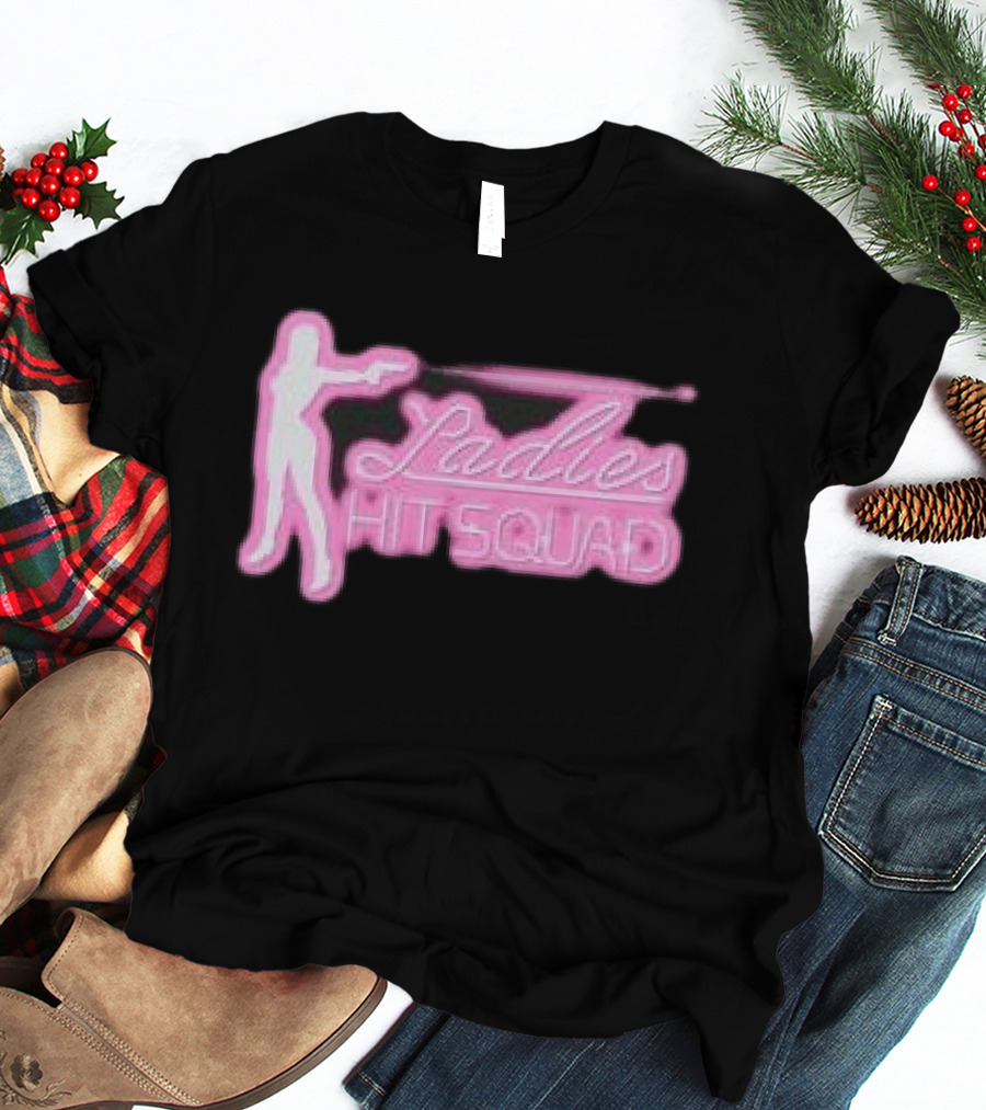 Corteiz Store Ladies Hit Squad Baby Silhouette Pink Neon T-Shirt