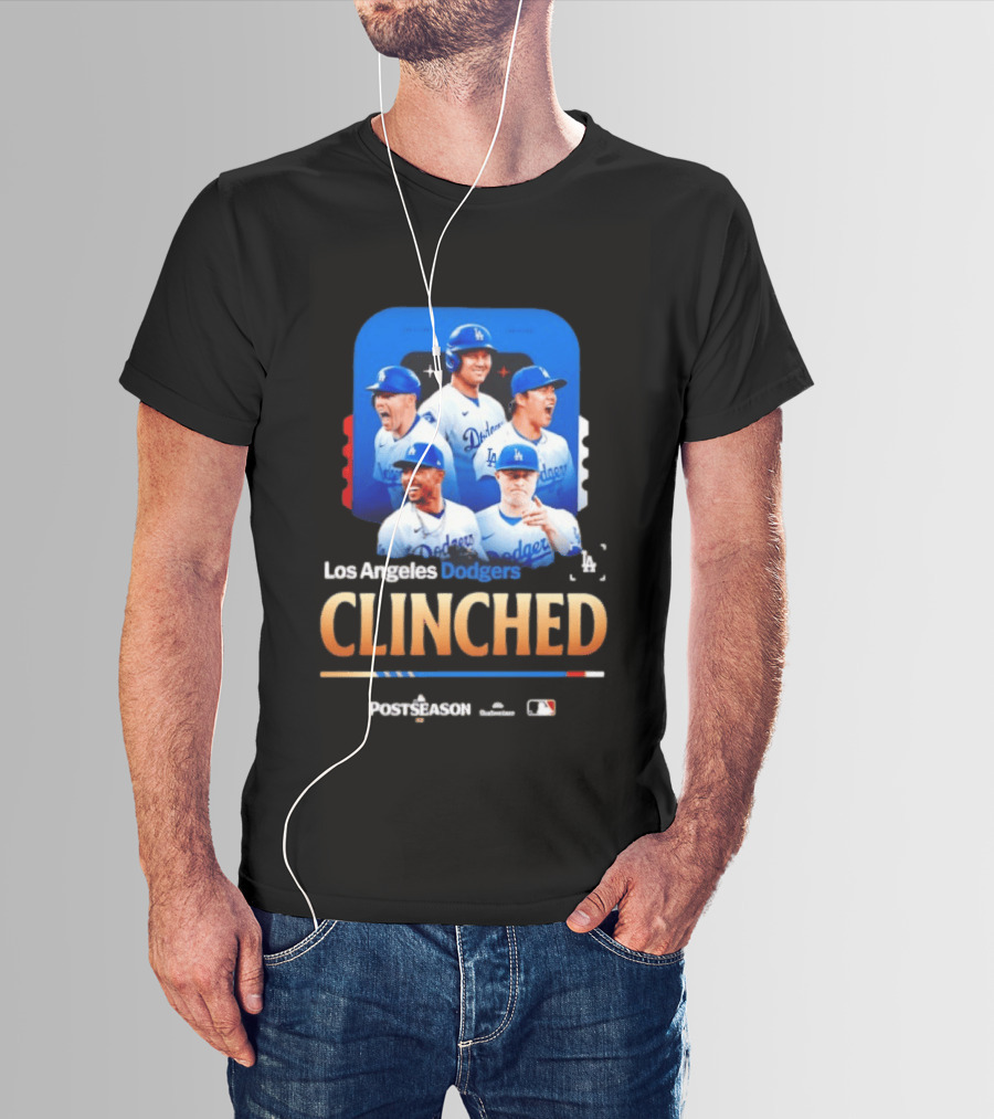 Los Angeles Dodgers Clinched 2026 MLB Postseason Celebration T-Shirt