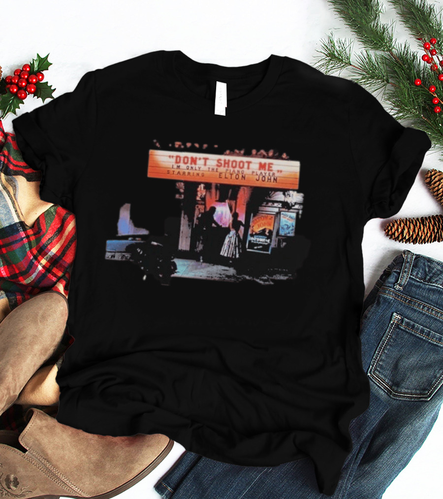 Elton John Don't Shoot Me I'm Only The Piano Player Starring Album Cover T-Shirt