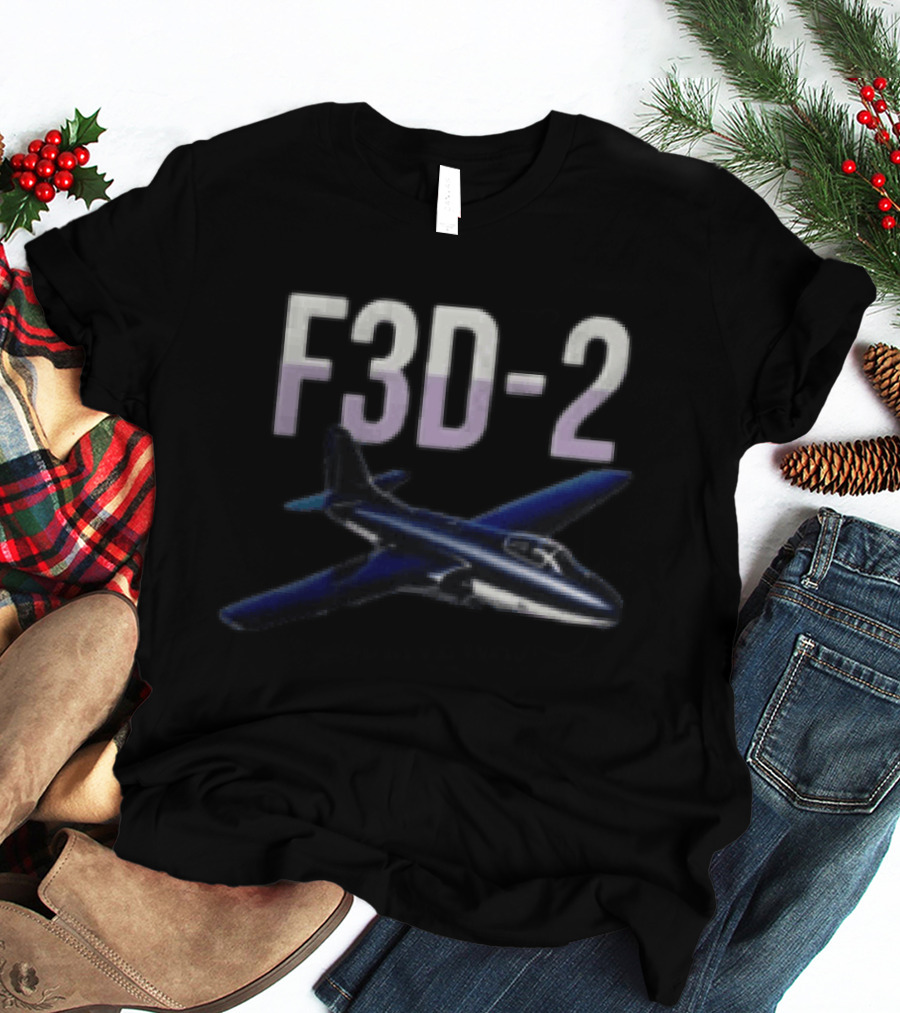F3D 2 Night Fighter Aircraft Vintage Radar Es T-Shirt