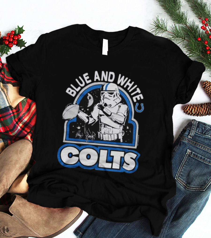 Blue And White Colts Star Wars Stormtroopers T-Shirt