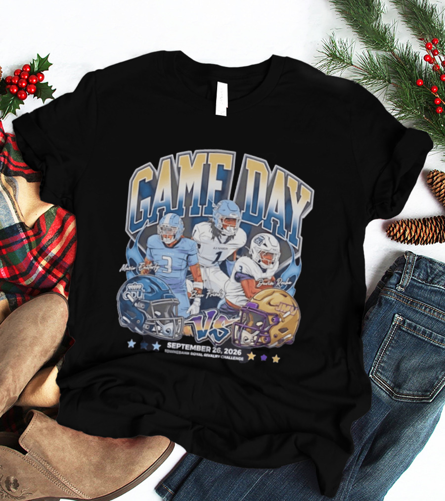 Old Dominion Vs James Madison NCAA Football Rivalry Game Day September 26 2026 T-Shirt