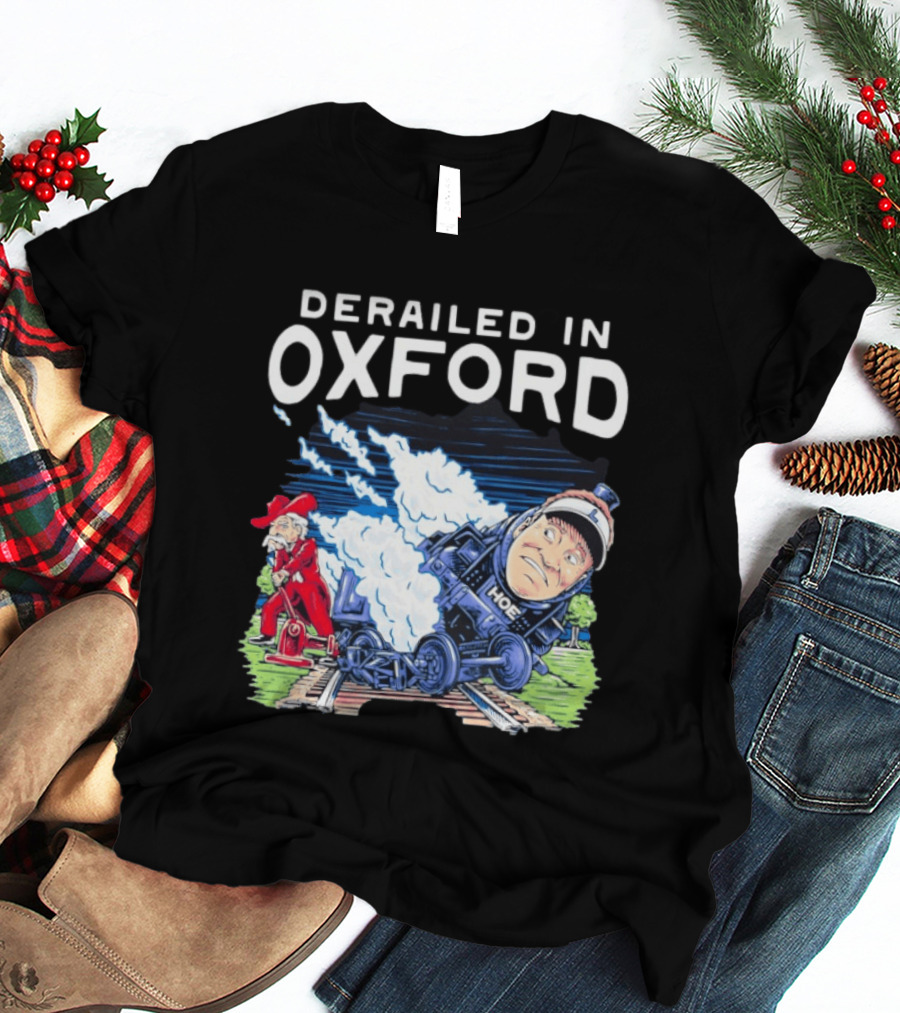 Derailed In Oxford Ole Miss Rebels Train Image T-Shirt