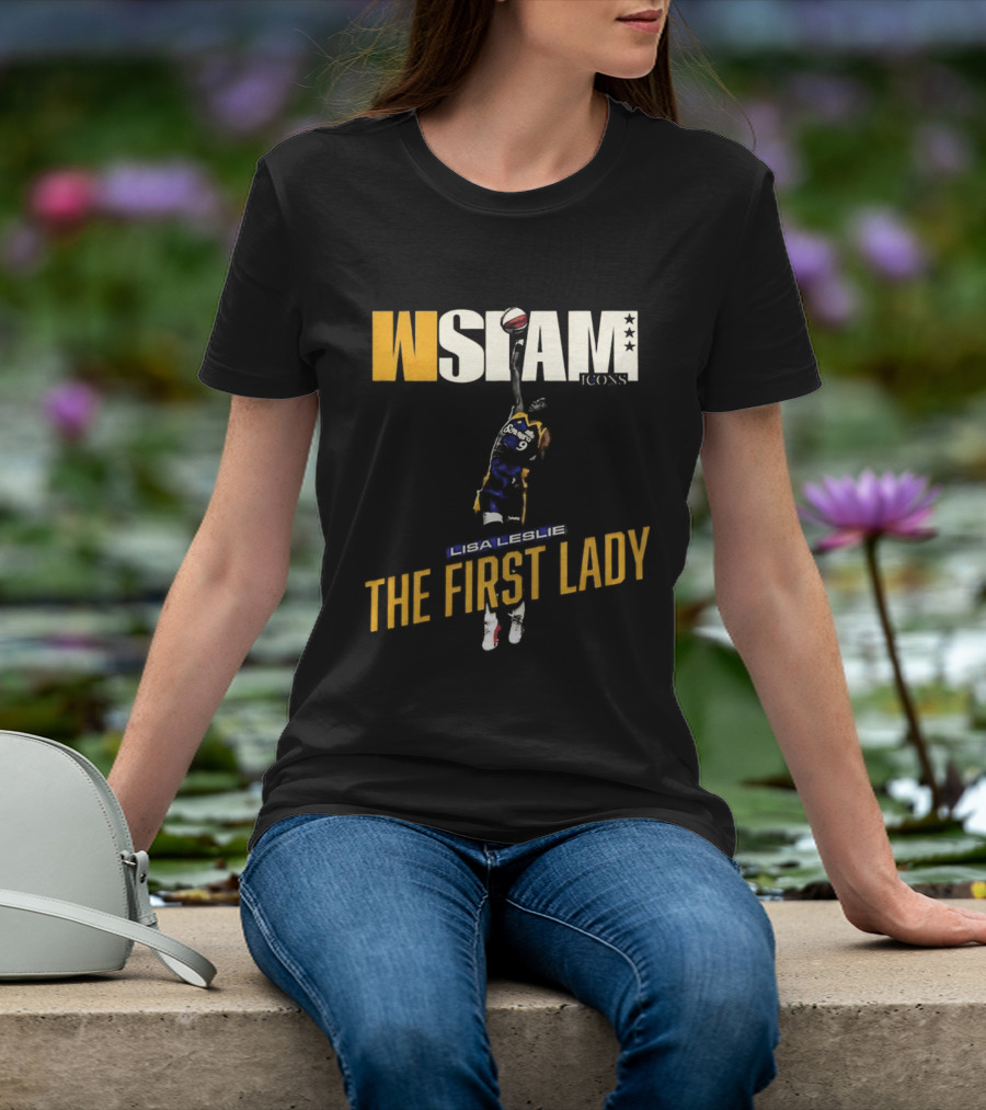 Slam Los Angeles Lisa Leslie The First Lady Court Origins Cover T-Shirt