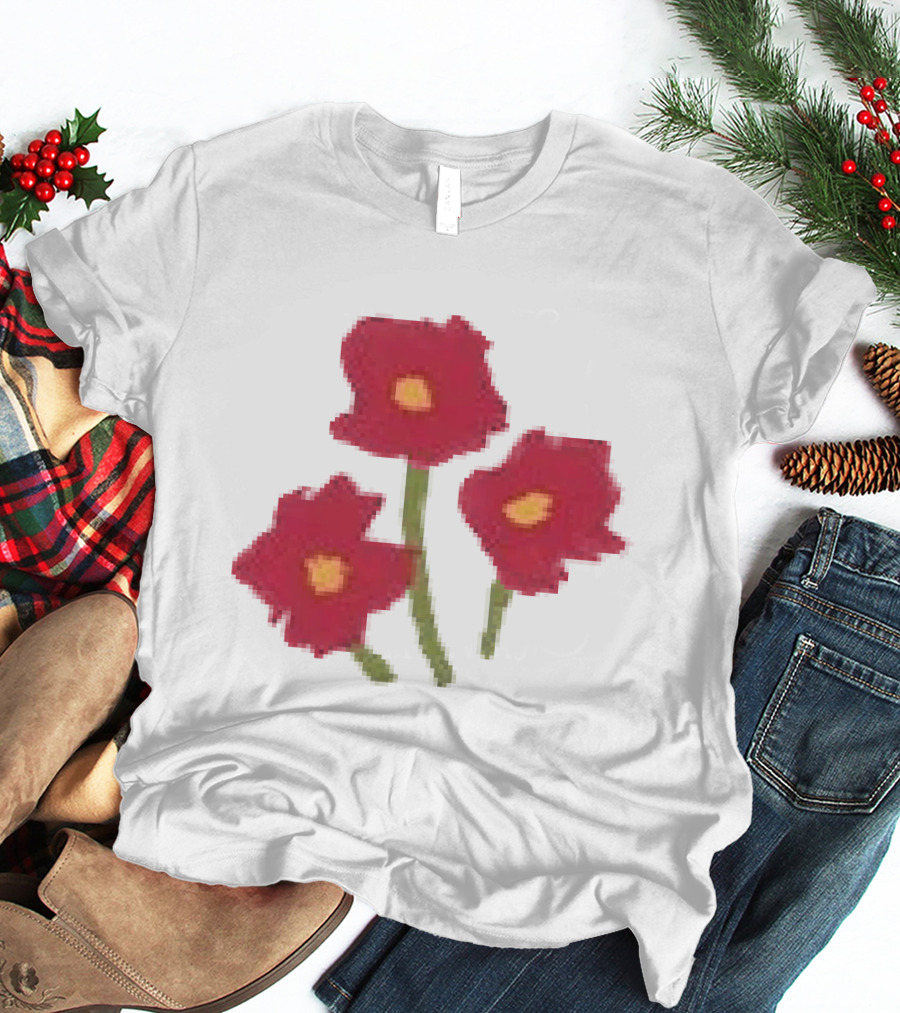 Ellie Holcomb Flowers For No Reason Red Poppies T-Shirt