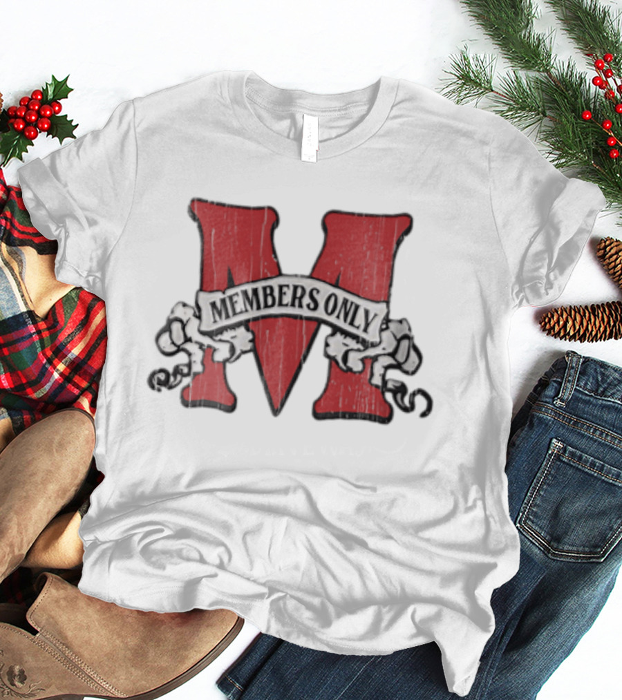 Members Only Red M Banner Chains T-Shirt
