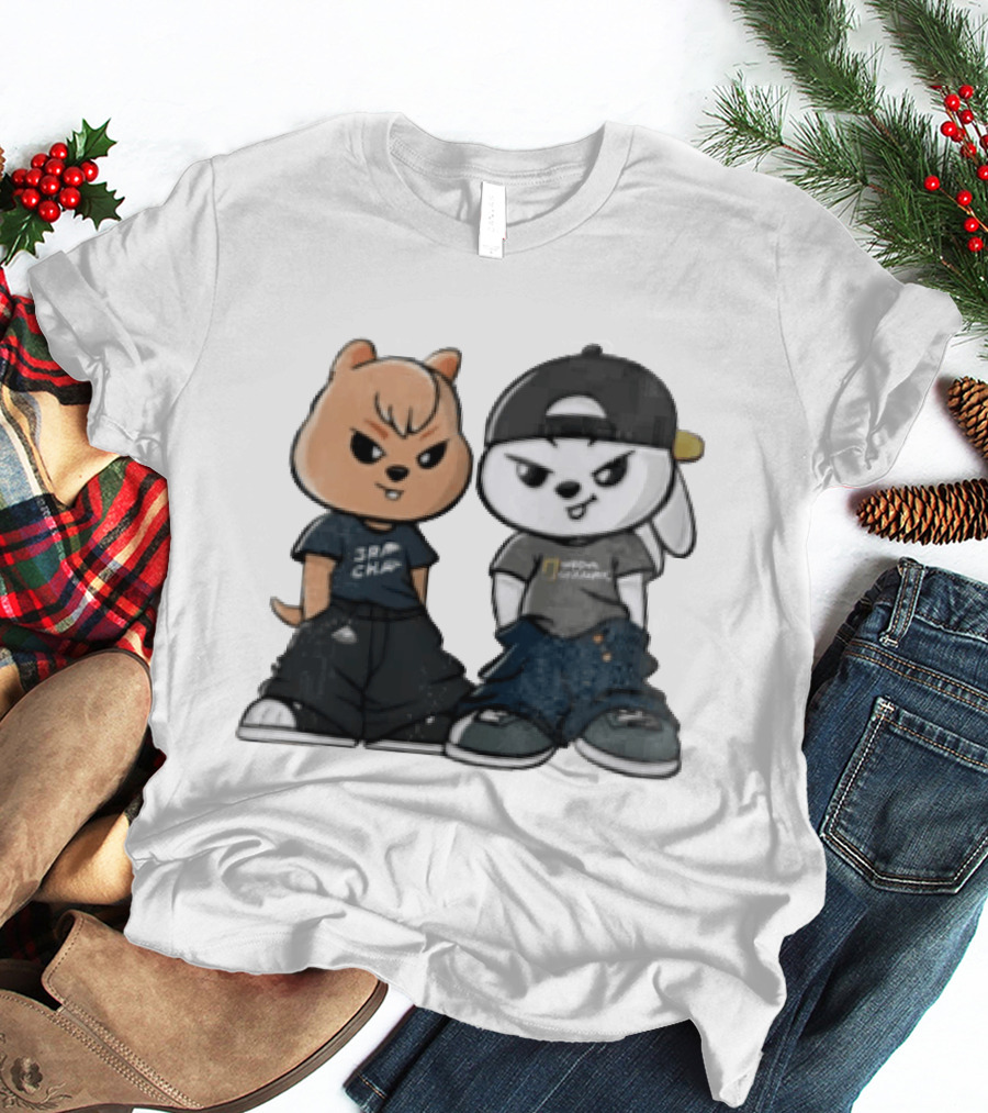 SKZOO Stray Kids Characters Han Quokka Leebit Streetwear T-Shirt