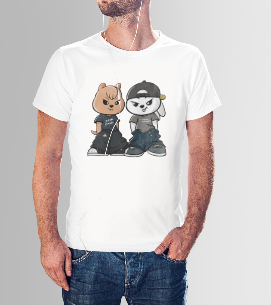 SKZOO Stray Kids Characters Han Quokka Leebit Streetwear T-Shirt