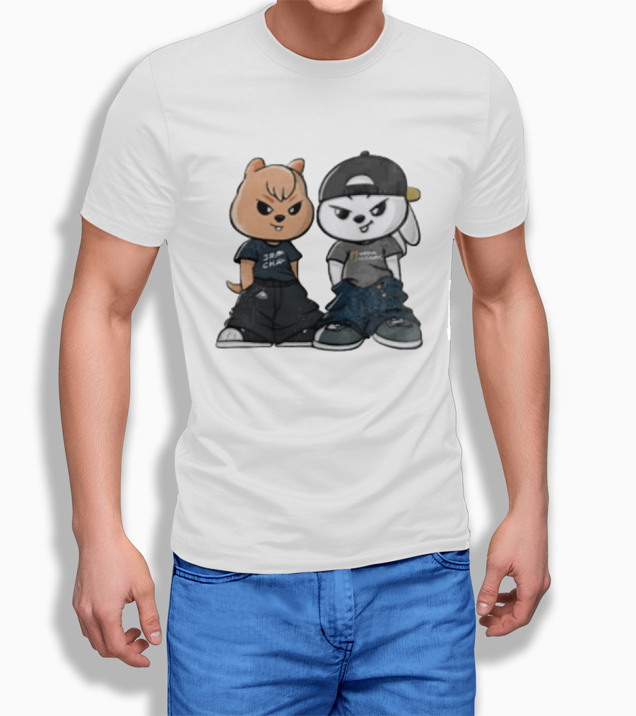 SKZOO Stray Kids Characters Han Quokka Leebit Streetwear T-Shirt