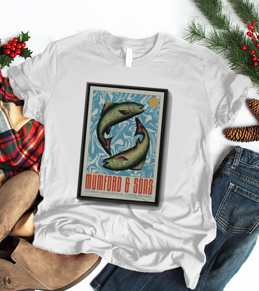 Original LIMITED Sep 20 2026 Mumford & Sons Tour John Paul Jones Arena Charlottesville T-Shirt
