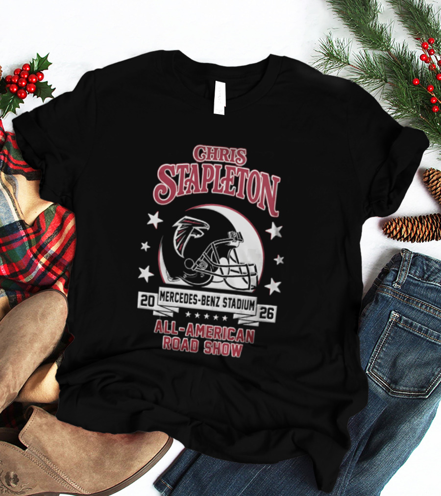 Chris Stapleton Atlanta Falcons Mercedes Benz Stadium 2026 All American Road Show T-Shirt