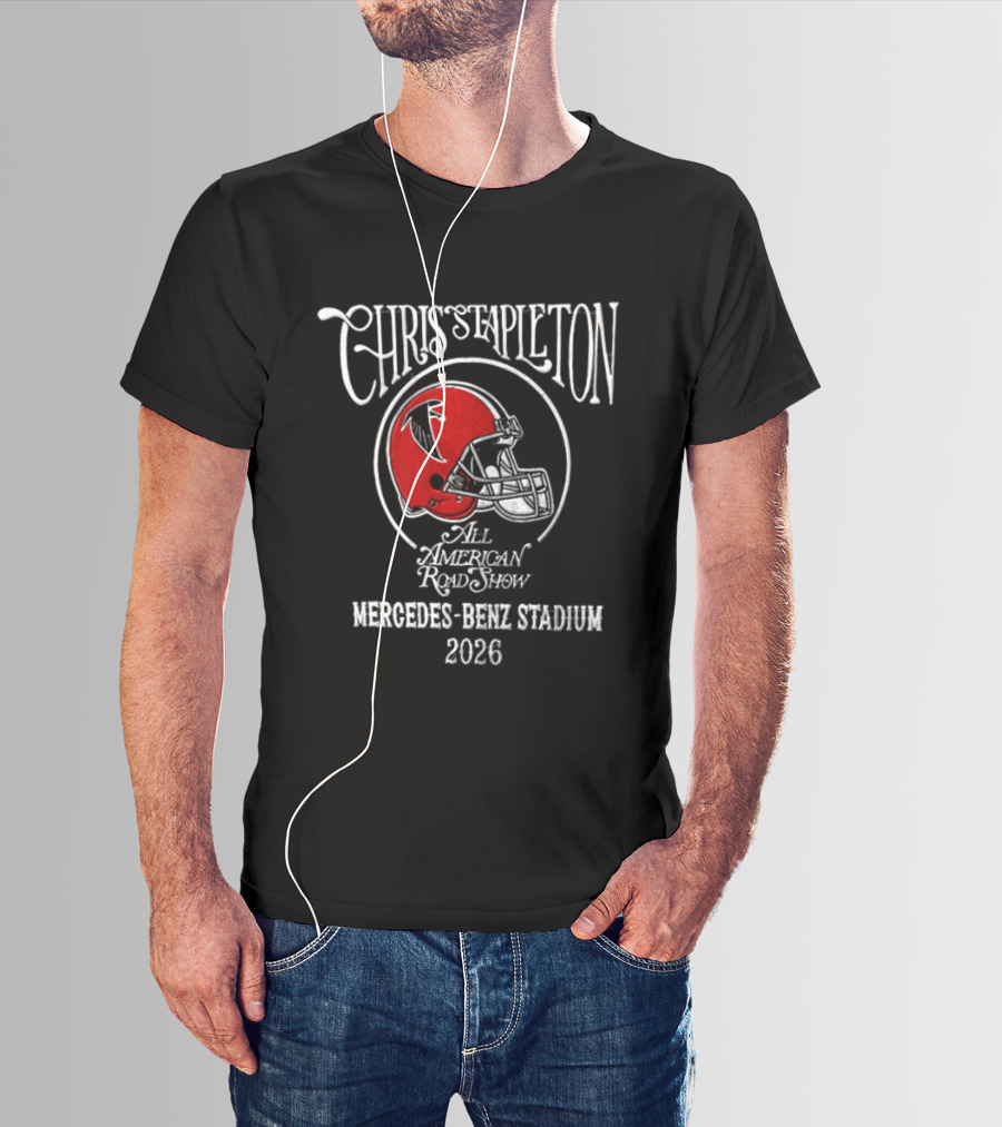 Chris Stapleton All American Road Show Atlanta Falcons Mercedes Benz Stadium 2026 T-Shirt