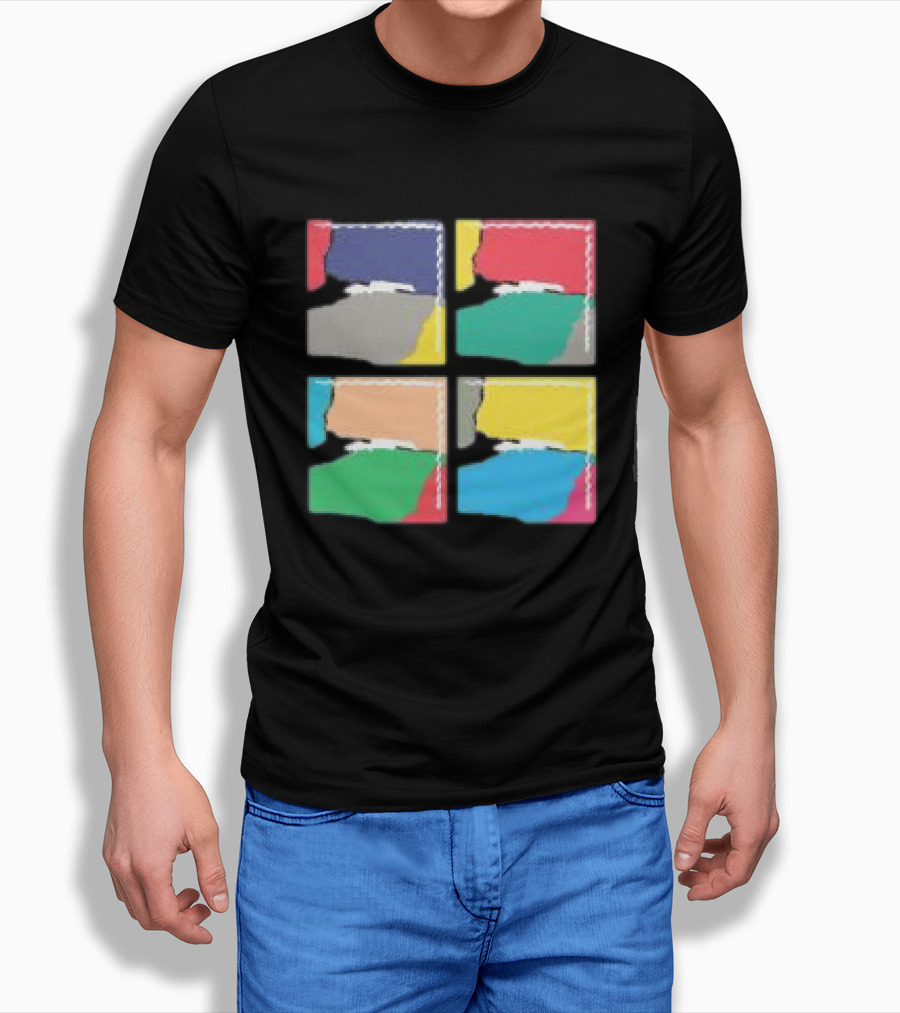 Genesis Abacab 45th Anniversary Multicolor Blocks T-Shirt