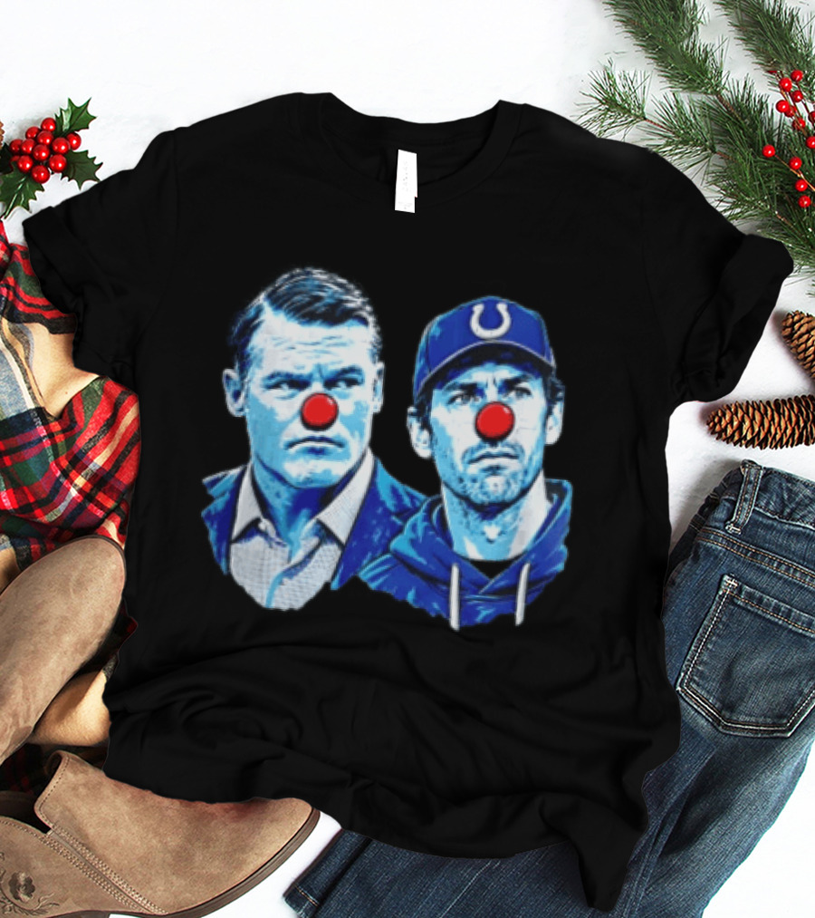 Indianapolis Colts Matt Ryan Red Clown Noses Two Men T-Shirt