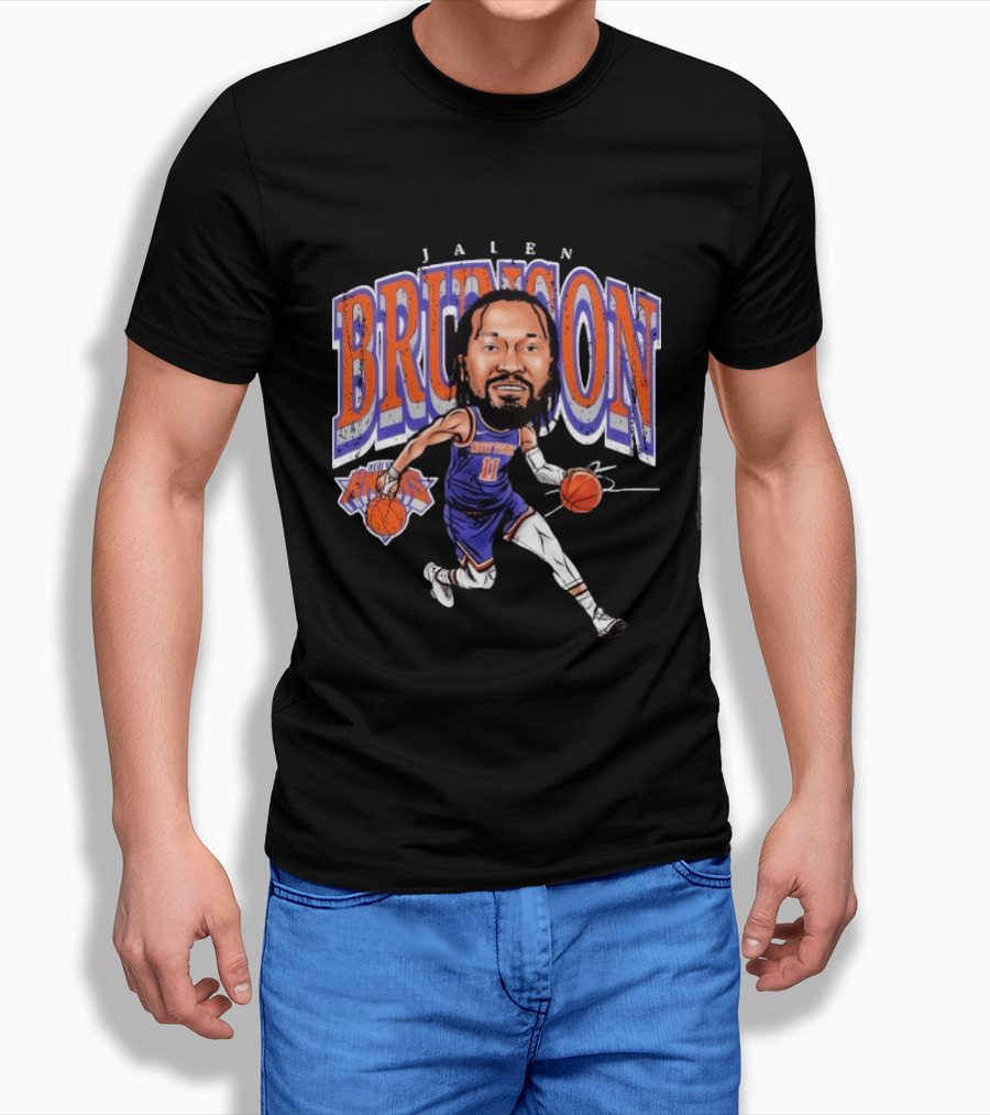 Jalen Brunson 11 New York Knicks Basketball Cartoon T-Shirt
