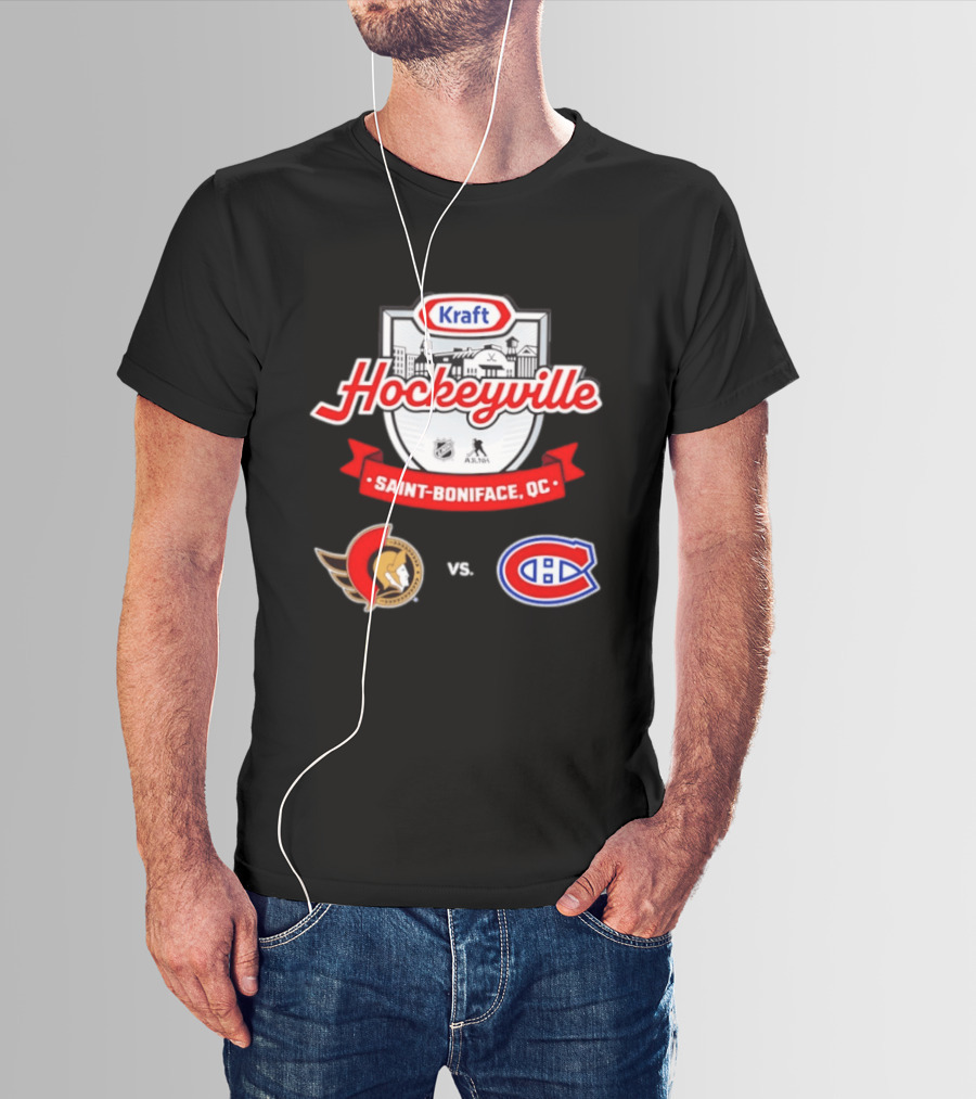 Kraft Hockeyville Saint Boniface QC Ottawa Senators Vs Montreal Canadiens NHL AHL Matchup T-Shirt