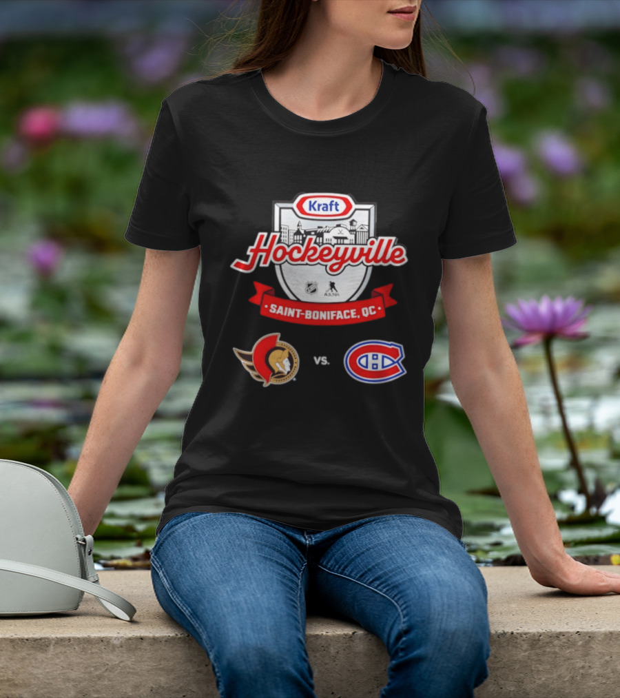Kraft Hockeyville Saint Boniface QC Ottawa Senators Vs Montreal Canadiens NHL AHL Matchup T-Shirt