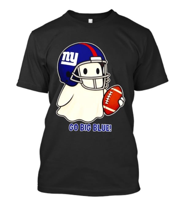 New York Giants Ghost Go Big Blue Halloween 2026 Football T-Shirt