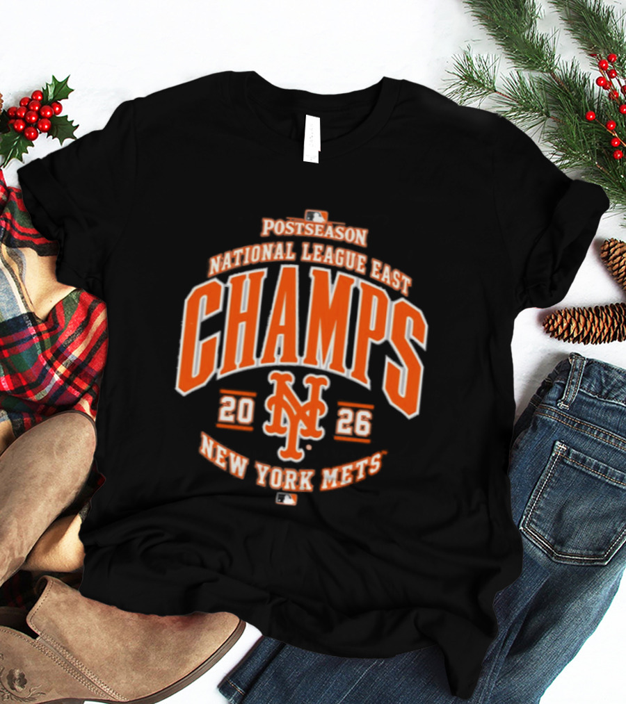 New York Mets 2026 National League East Champs Postseason T-Shirt