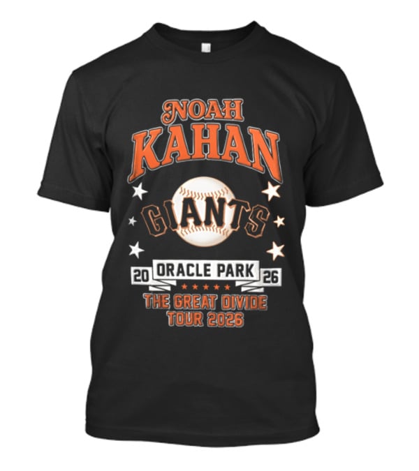 Noah Kahan Giants Oracle Park The Great Divide Tour 2026 T-Shirt