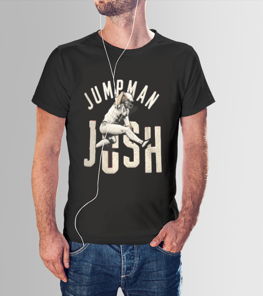 Jumpman Josh Allen Football Player Action Over Defender T-Shirt
