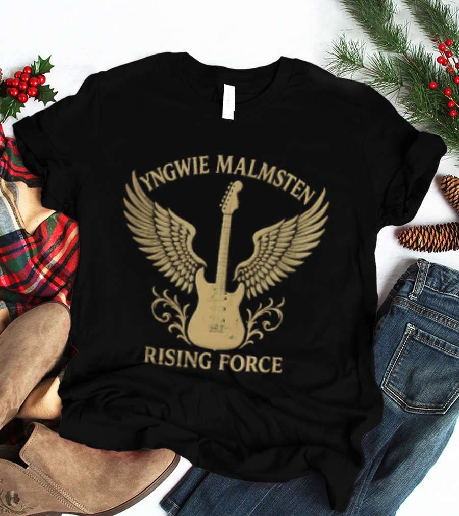 Yngwie Malmsten Rising Force Electric Guitar Wings T-Shirt