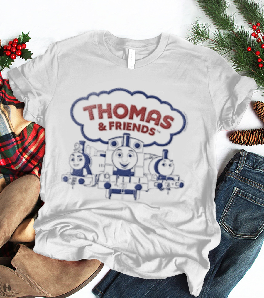 Thomas And Friends Smiling Cartoon Trains Trio T-Shirt