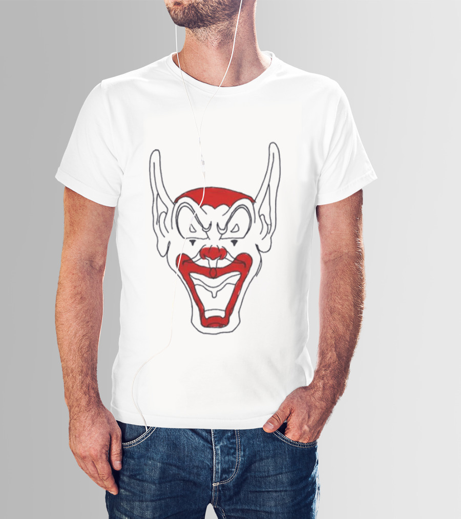 Asspizza Goblin Clown Earred Mask Red Black T-Shirt