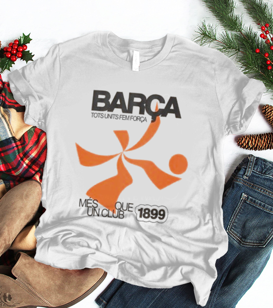 BARÇA Tots Units Fem Força Més Que Un Club 1899 Ecru Pulse Motion T-Shirt