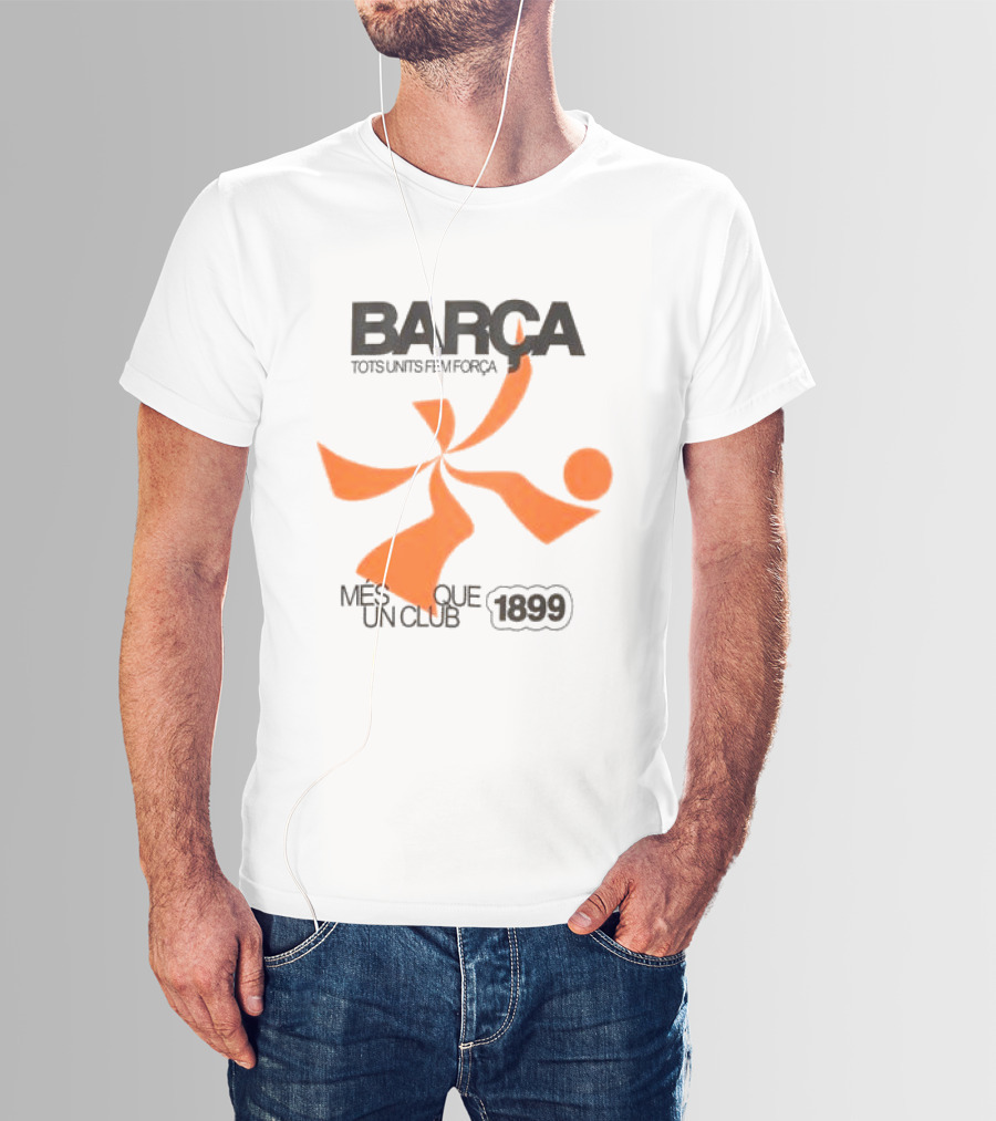BARÇA Tots Units Fem Força Més Que Un Club 1899 Ecru Pulse Motion T-Shirt