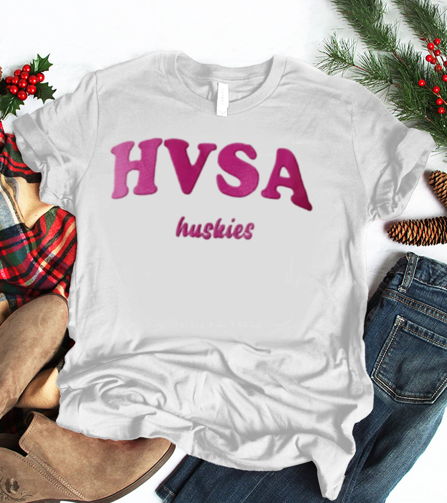 HVSA Huskies Pink White T-Shirt