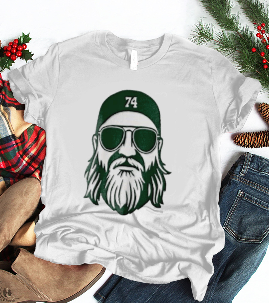 Bearded Man Sunglasses Hat 74 T-Shirt