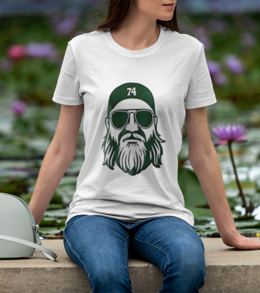 Bearded Man Sunglasses Hat 74 T-Shirt