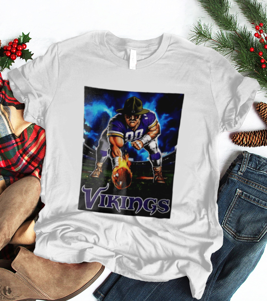 Vikings Ivan Pace Jr Muscular Football Player 00 Powerful Athletic Figure T-Shirt