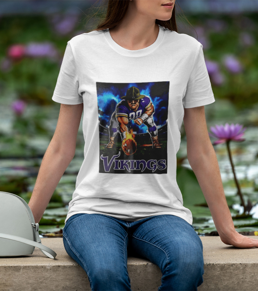 Vikings Ivan Pace Jr Muscular Football Player 00 Powerful Athletic Figure T-Shirt