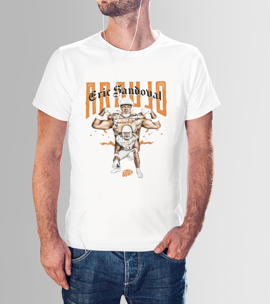 NCAA Football UTEP Eric Sandoval Araujo Collage T-Shirt