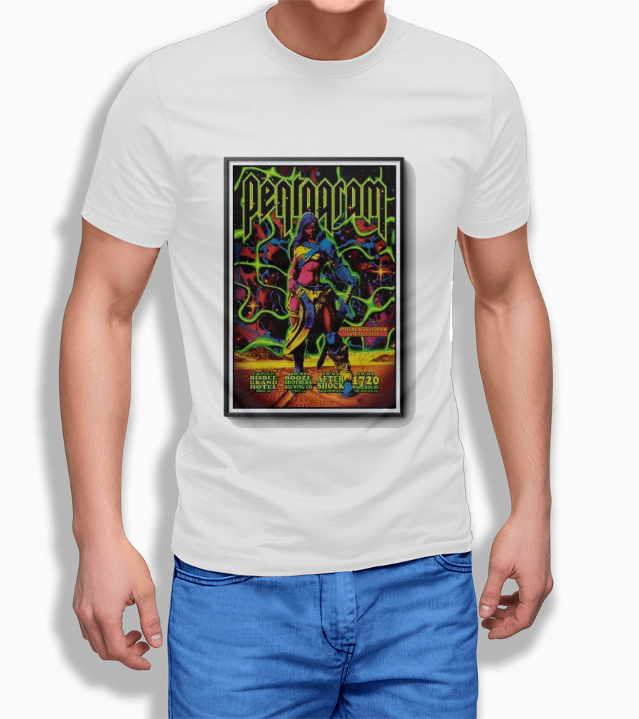 Pentagram Arizona California Late Fall 2026 Bisbee Grand Hotel Brothers Brewing Co After Shock Warehouse T-Shirt