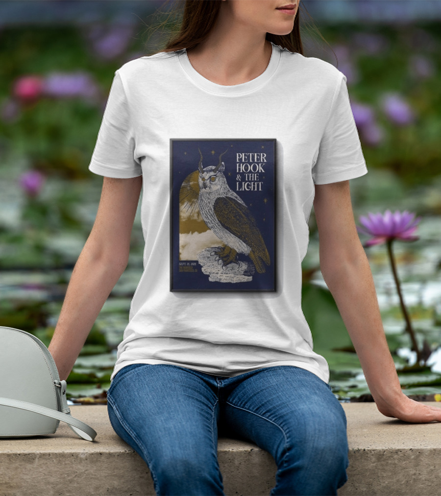 Peter Hook & The Light Sept 21 2026 San Francisco CA Owl T-Shirt