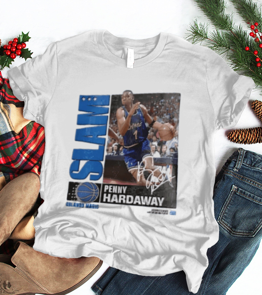 SLAM Top 500 Penny Hardaway Basketball Orlando Magic Jersey T-Shirt