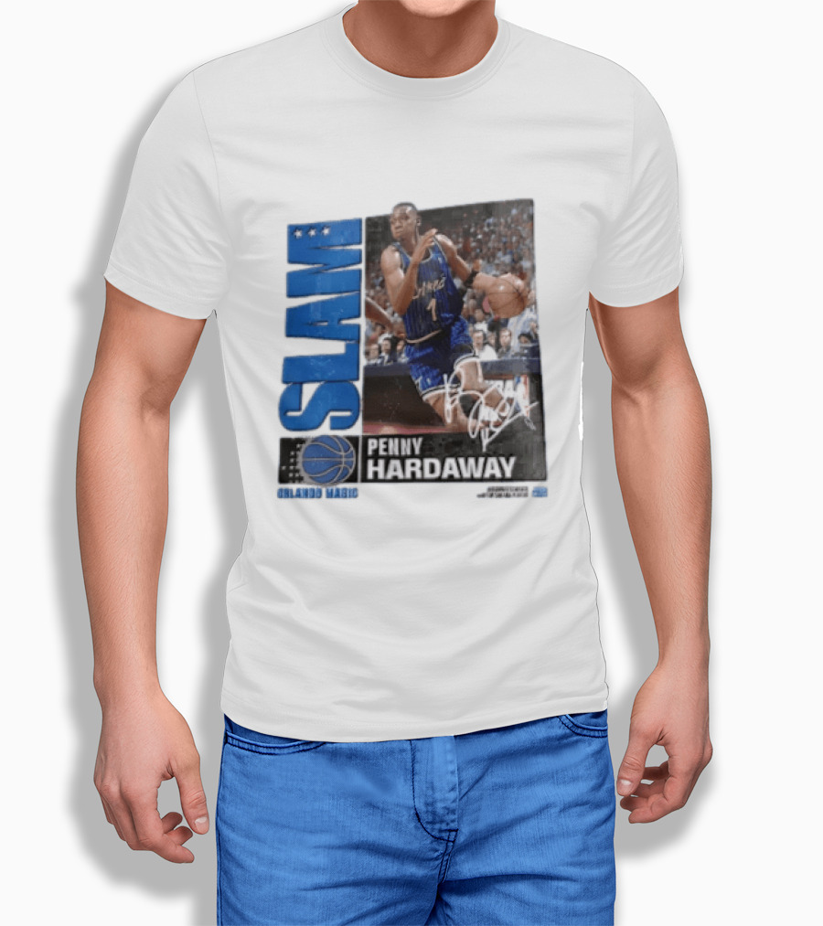 SLAM Top 500 Penny Hardaway Basketball Orlando Magic Jersey T-Shirt