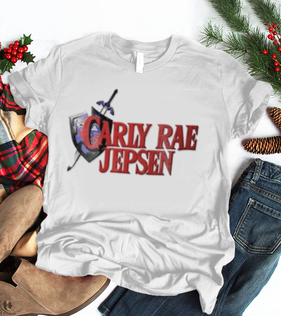 Carly Rae Jepsen The Legend Of Zelda Parody Shield Sword T-Shirt
