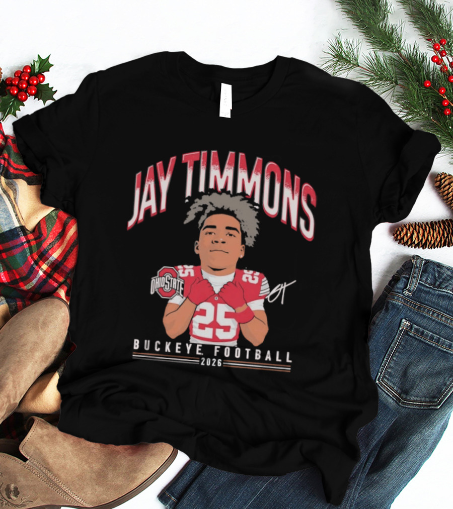 Jay Timmons 2026 Buckeye Football No 25 T-Shirt
