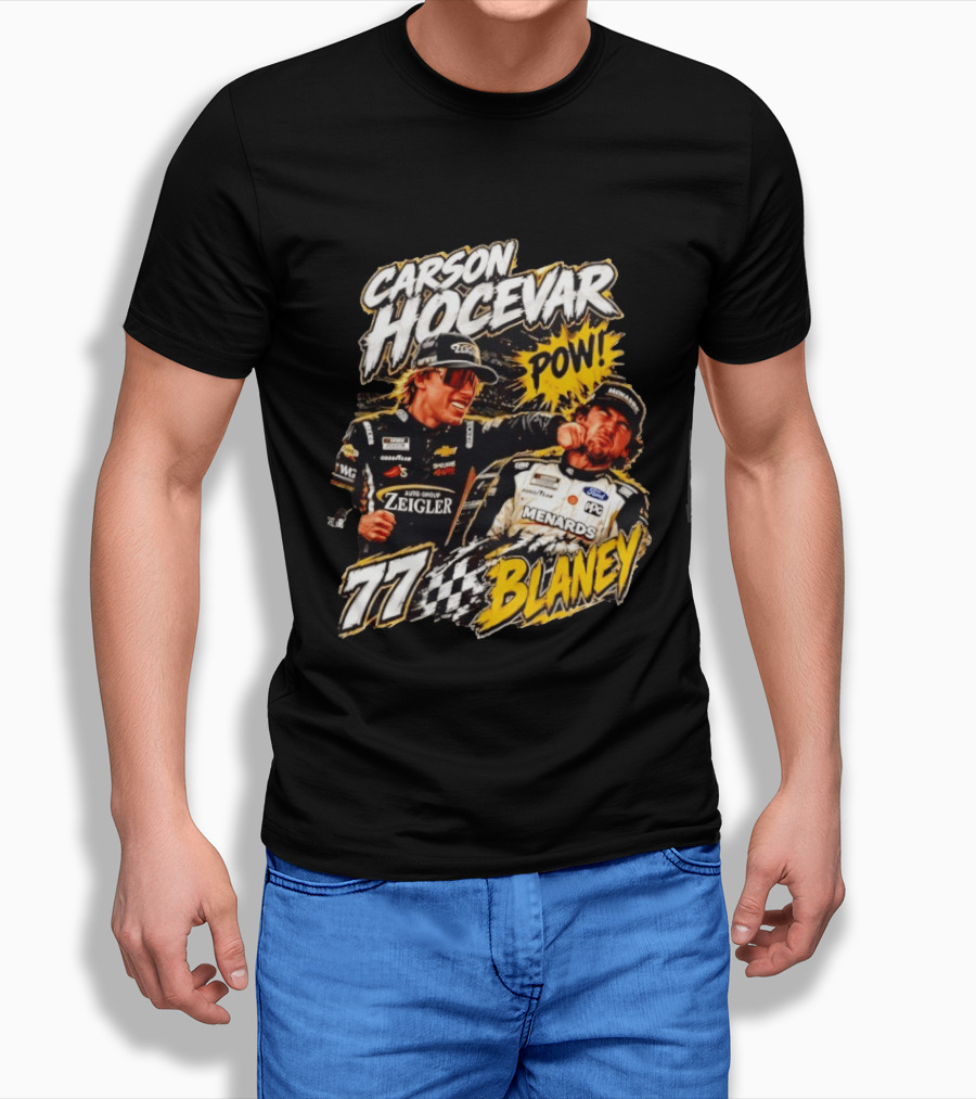 Carson Hocevar Pow Ryan Blaney 77 Menards Racing T-Shirt