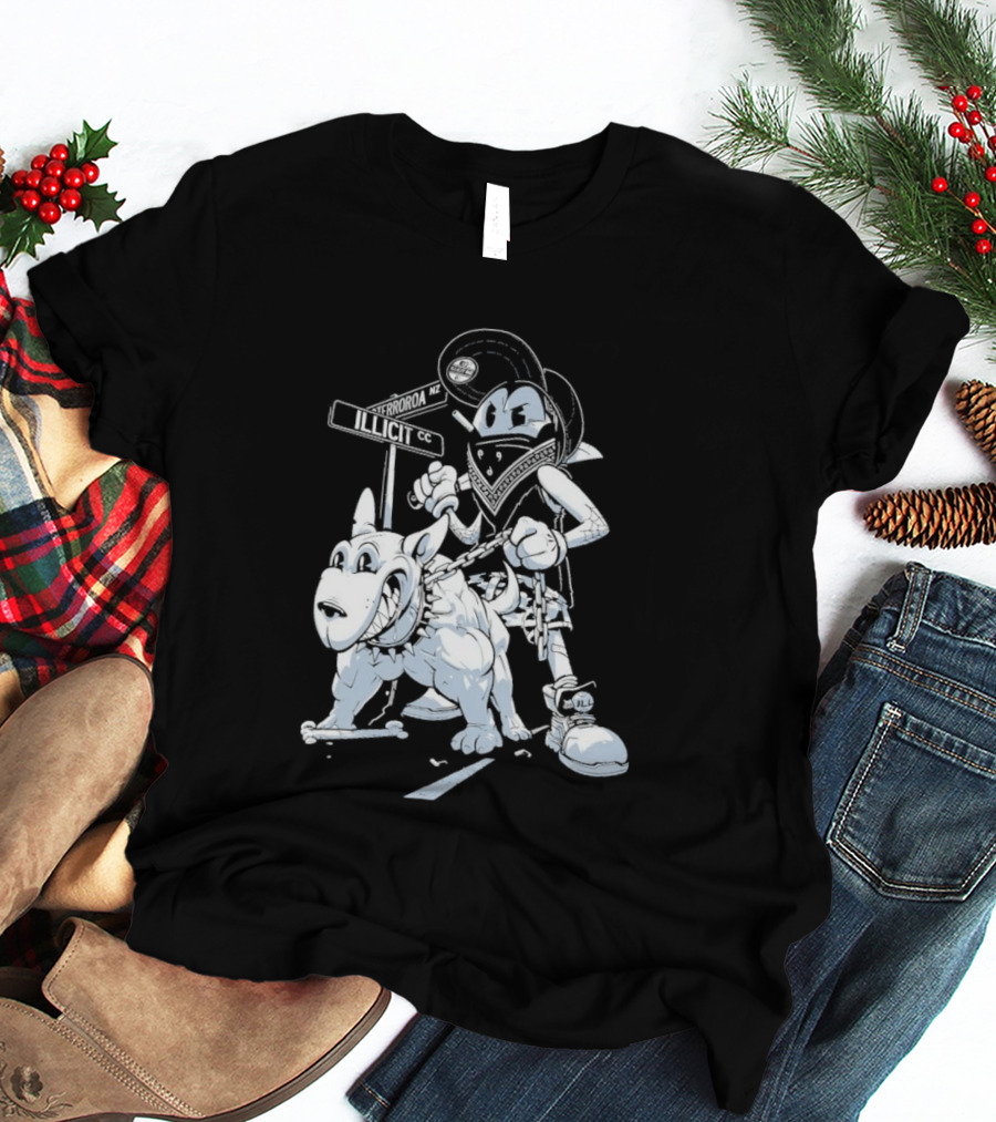 Redrat Illicit Menace Retro Cartoon Adventure T-Shirt