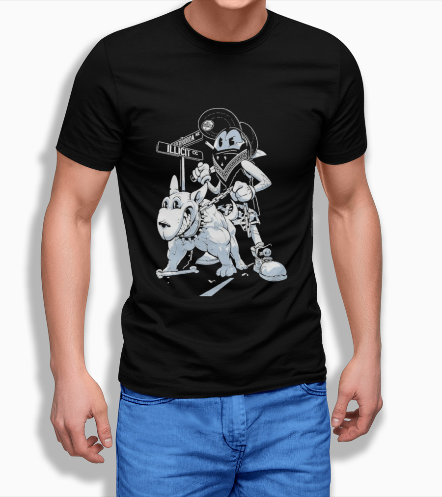 Redrat Illicit Menace Retro Cartoon Adventure T-Shirt