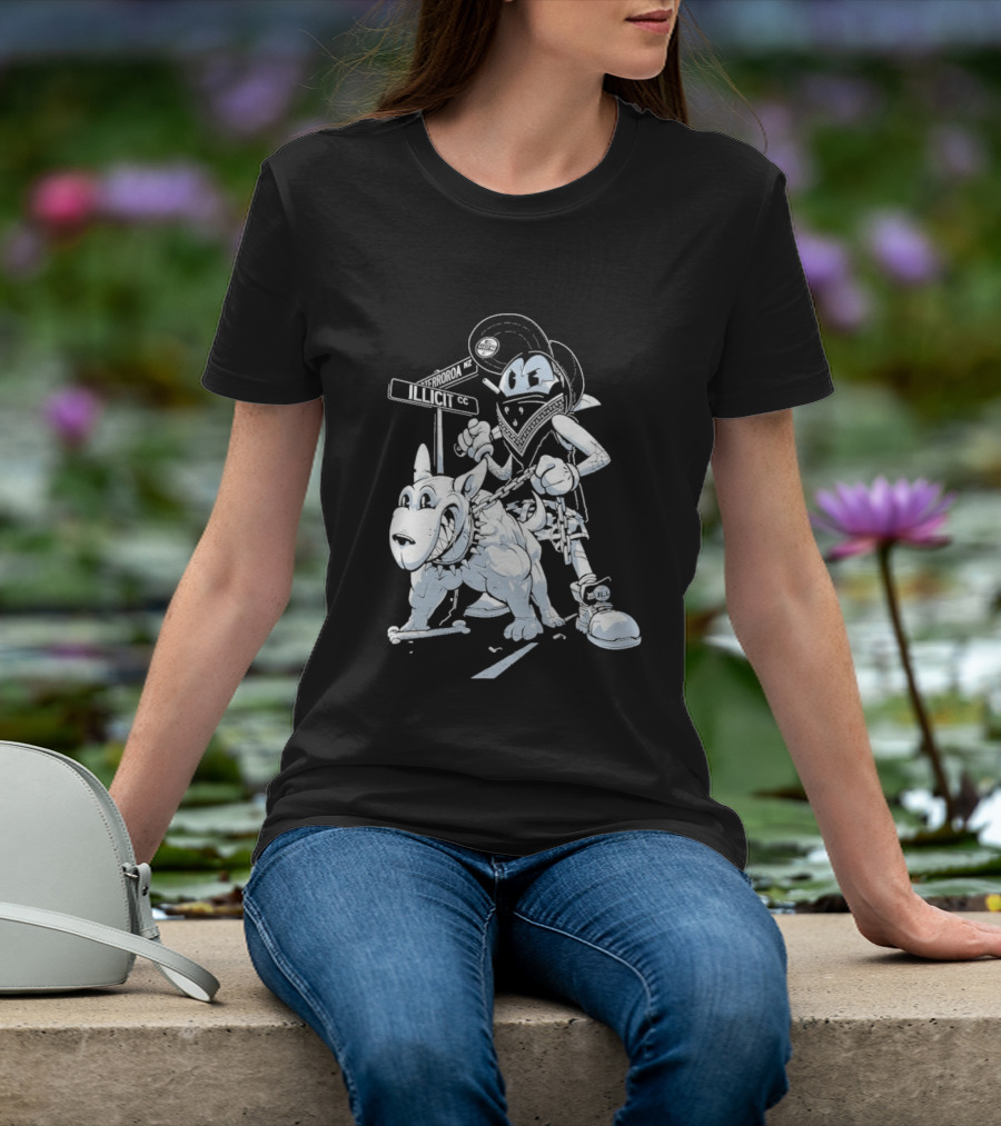 Redrat Illicit Menace Retro Cartoon Adventure T-Shirt