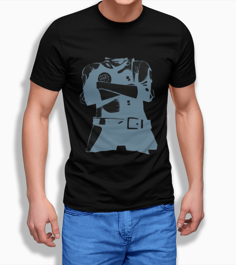 Gorillaz Store Stylo Hood Black Fist T-Shirt