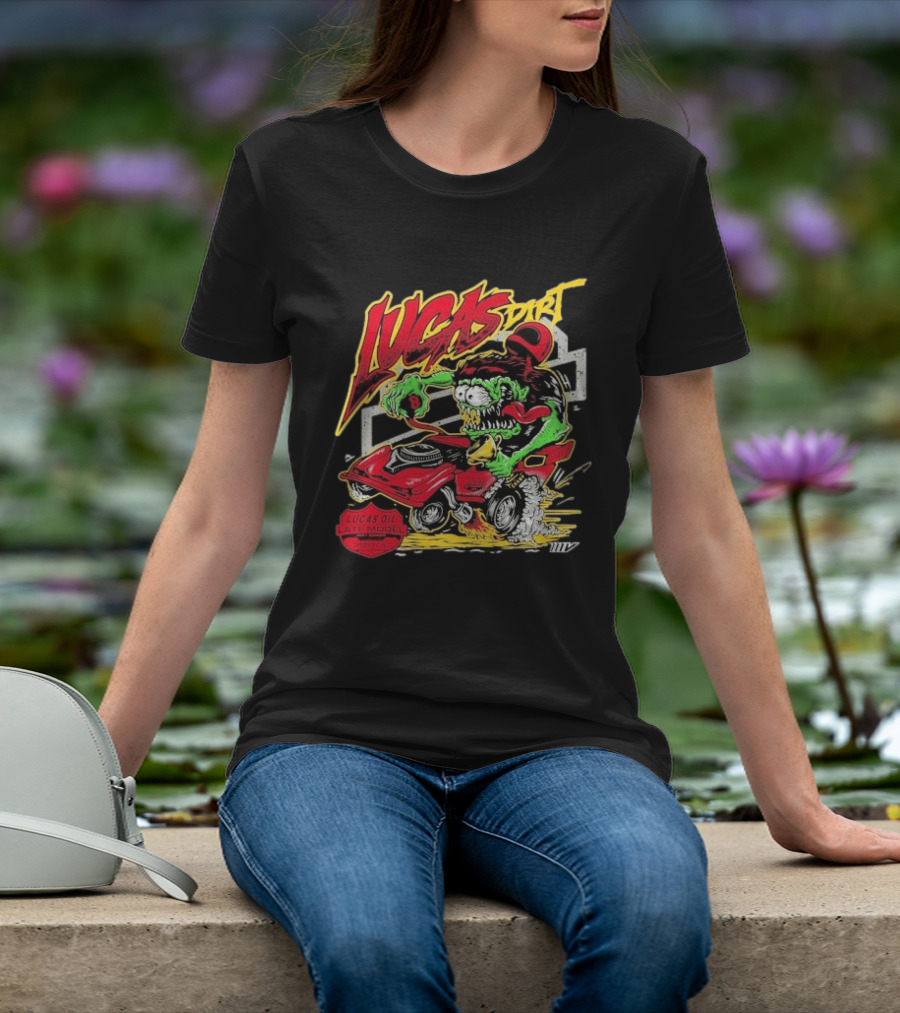 Lucas Dirt Floracing Mad Mark Lucas Oil Late Model T-Shirt